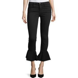 Frame Black Denim Flare Skinny Jeans Size 26